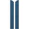 Ekena Millwork Americraft 2-Board (3 Batten) Wood Joined Board-n-Batten Shutters w/Ellipt Top, ARW401BE207X77HBH, PR ARW401BE207X77HBH - alternate 1